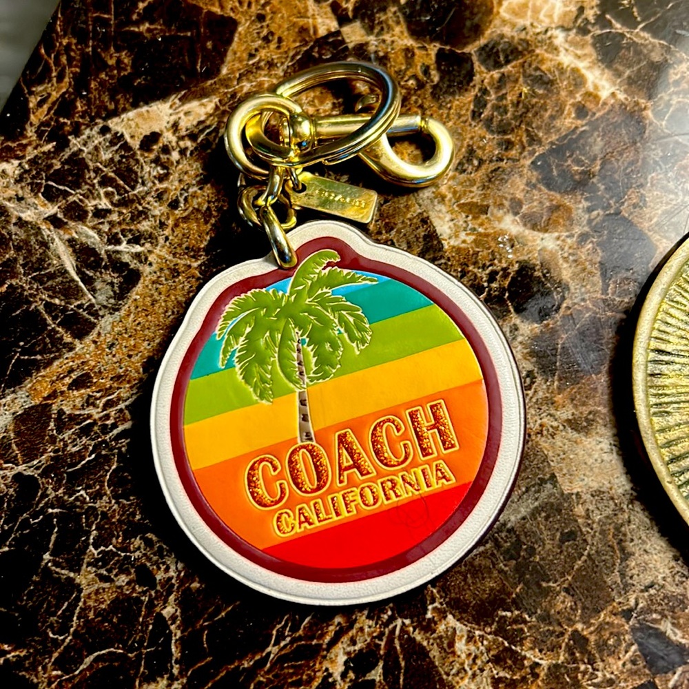 Coach bag tag